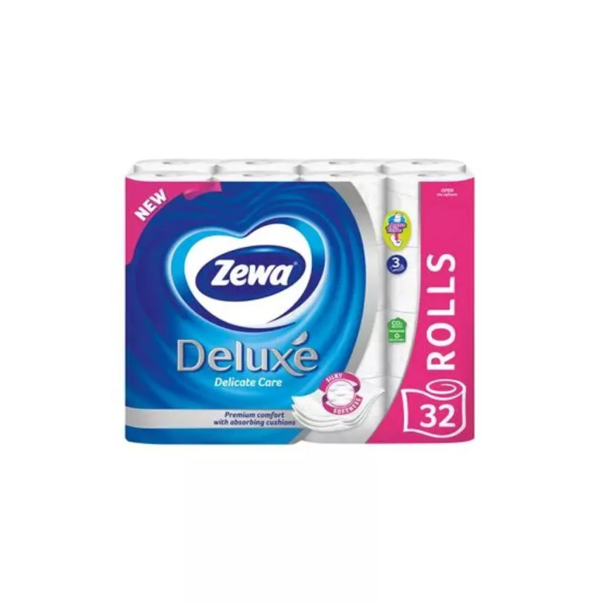 ТОАЛЕТНА ХАРТИЯ ZEWA DELUXE DELICATE CARE 32 БРОЯ