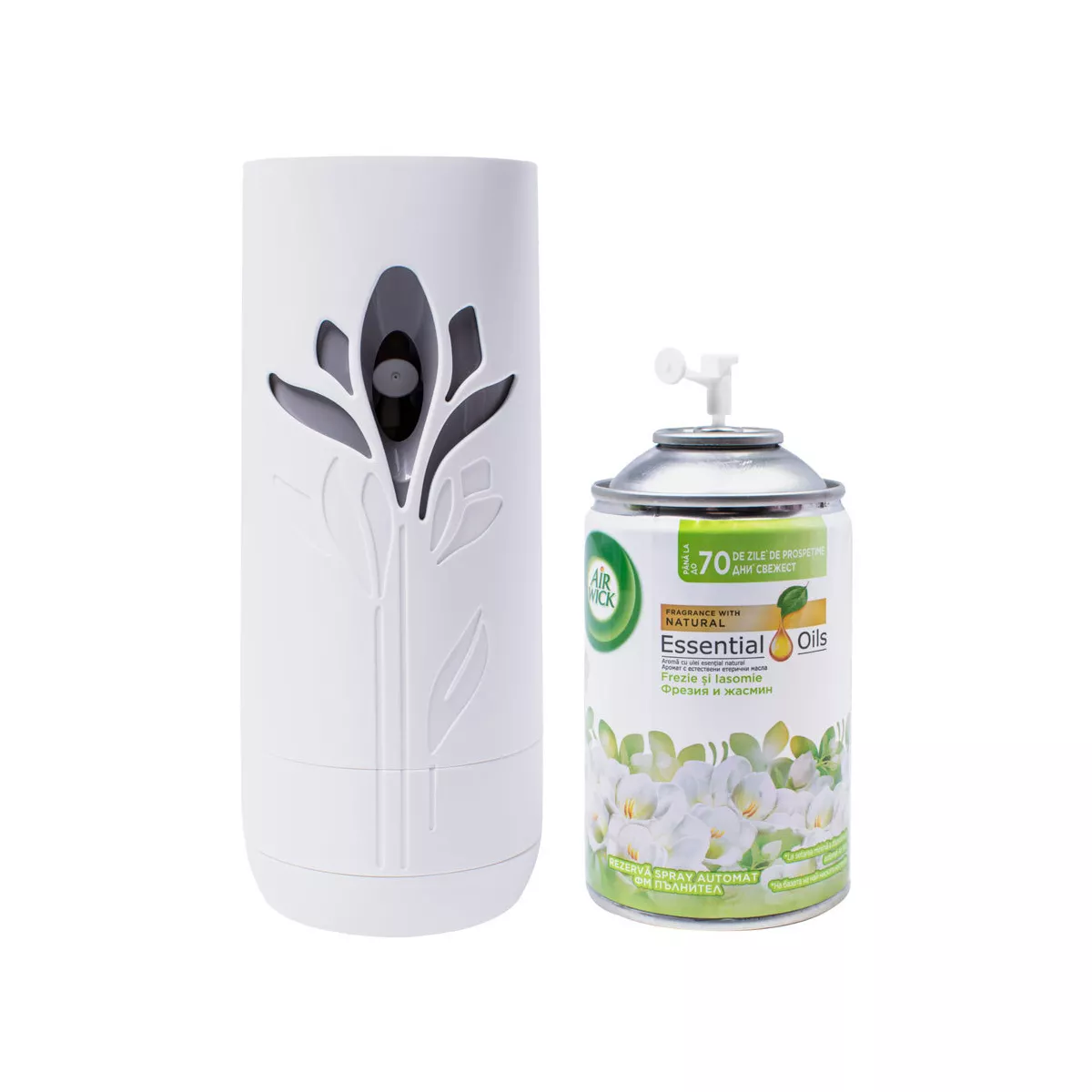 КОМПЛЕКТ АРОМАТИЗАТОР AIRWICK FRESHMATIC ФРЕЗИЯ И ЖАСМИН 250 МЛ ...