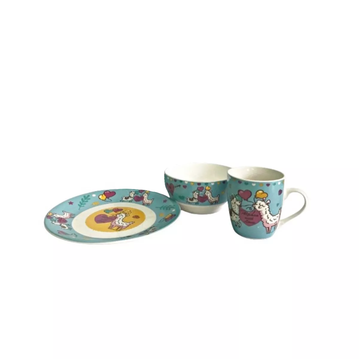 ДЕТСКИ КЕРАМИЧЕН СЕРВИЗ 3 ЧАСТИ