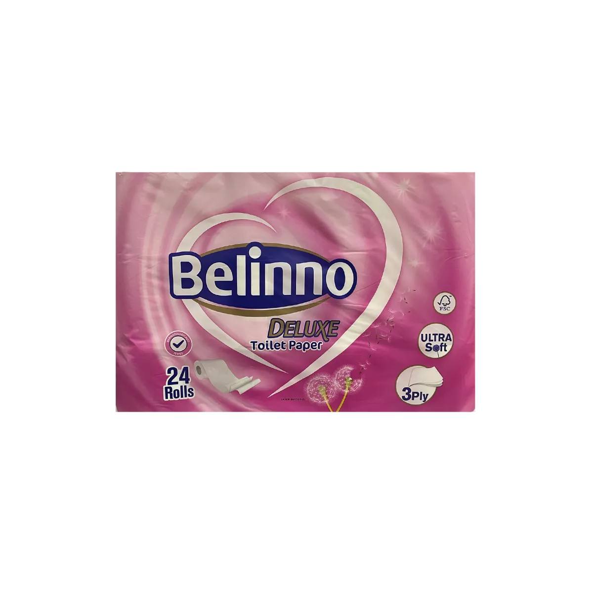 ТОАЛЕТНА ХАРТИЯ BELINNO DELUXE - 24БР, 3ПЛ.