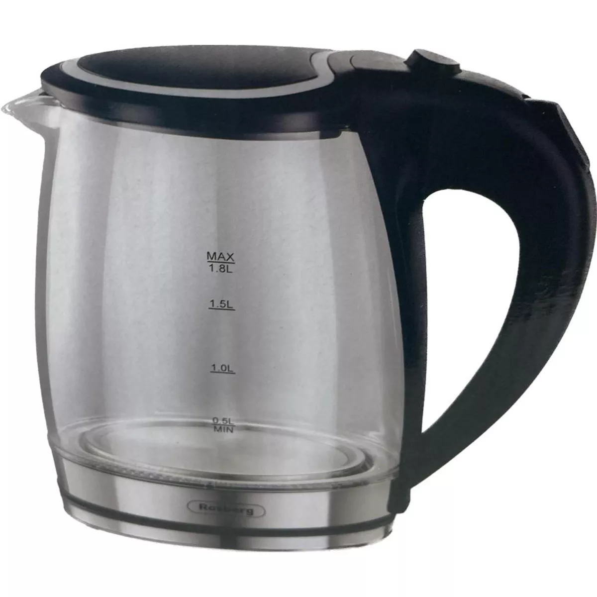 ЕЛЕКТРИЧЕСКА КАНА ROSBERG R51230L 1800W 1,8Л ЧЕРНА