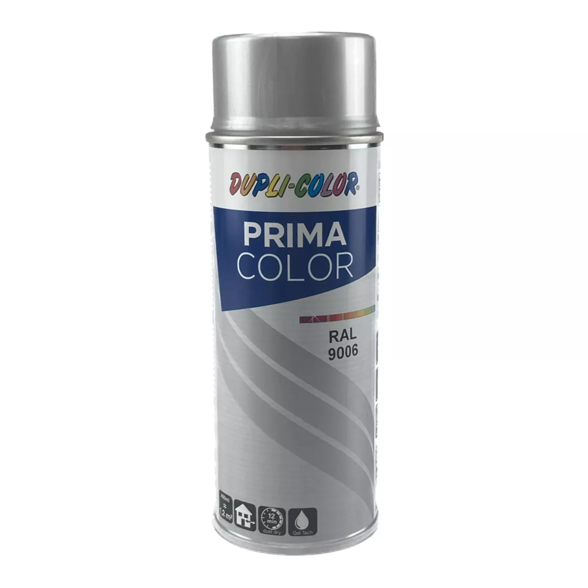 СПРЕЙ БОЯ DUPLI COLOR PRIMA RAL 9006 СРЕБЪРНО САТЕН 400МЛ 2011070