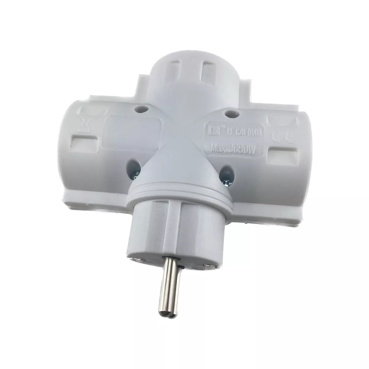 АДАПТЕР 3-WAY 16A 230V MAX3500W IP20 WHITE 7636