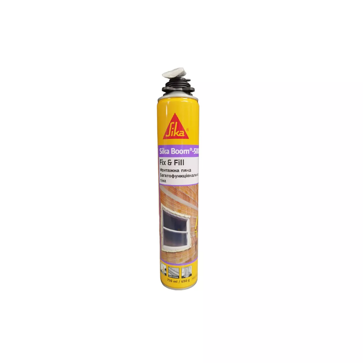 ПИСТОЛЕТНА МОНТАЖНА ПУ ПЯНА  СИКА-БУМ 750МЛ 714543
