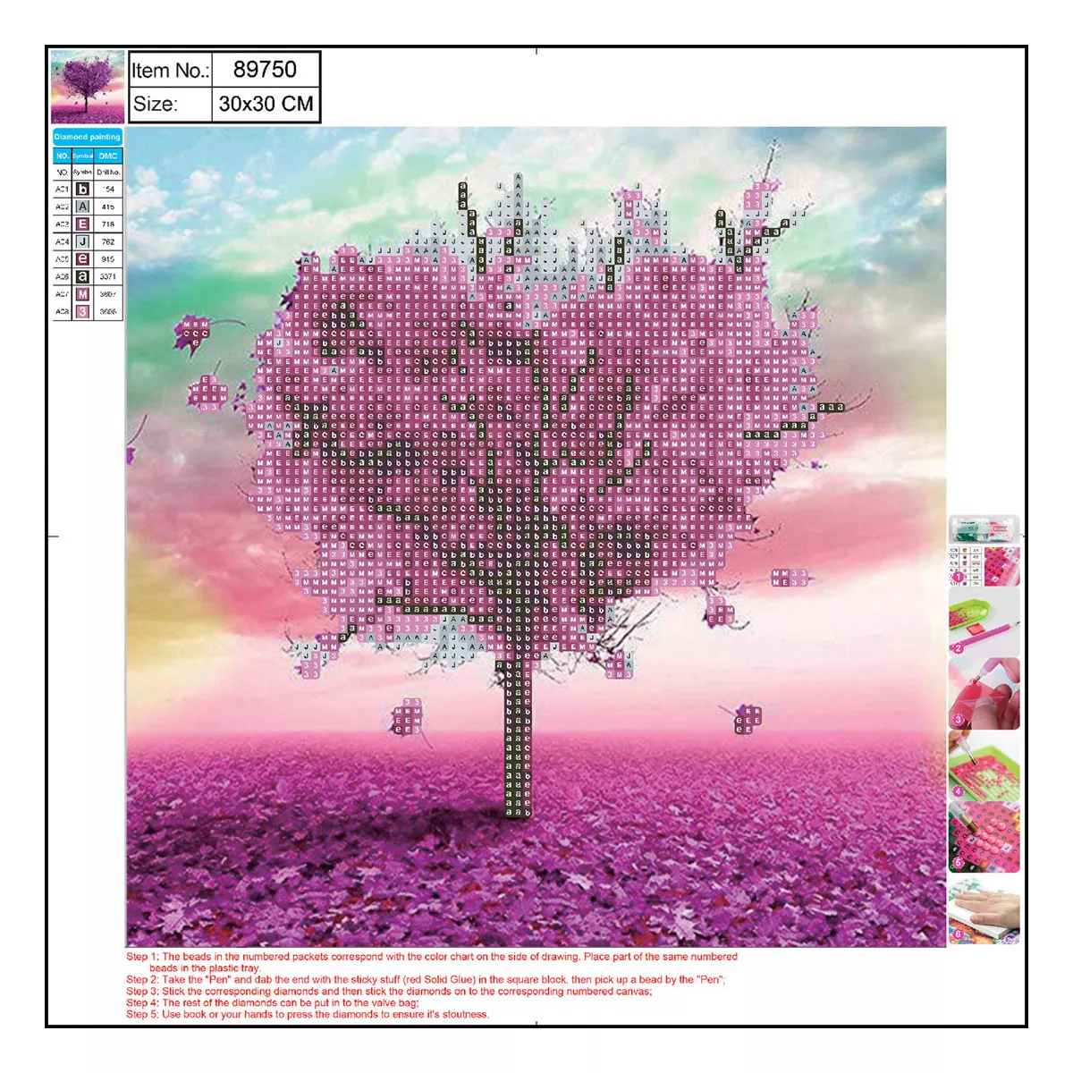 МОЗАЙКА CENTRUM 5D DIAMOND МОД.89750 30/30СМ 42826