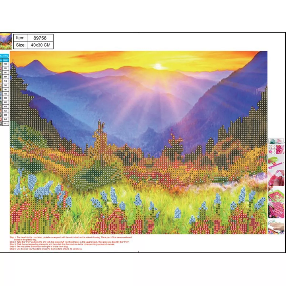 МОЗАЙКА CENTRUM 5D DIAMOND МОД.89756 30/40СМ 42828
