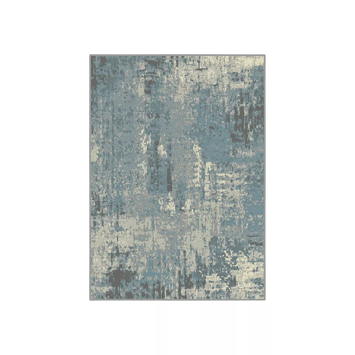 КИЛИМ LANU - АБСТРАКТЕН СЪС СИНЬО-СИВИ МОТИВИ, 60*110СМ., МОД.  213504492/   95842