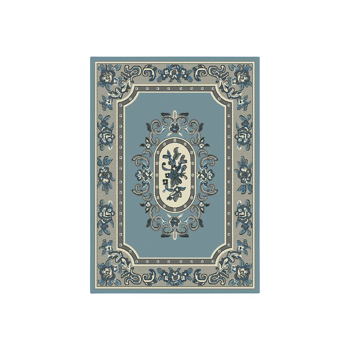 КИЛИМ LANU - МЕДАЛЬОН КЛАСИЧЕСКИ В СИНЬО,  60*110СМ., МОД. 213523513 /  94922