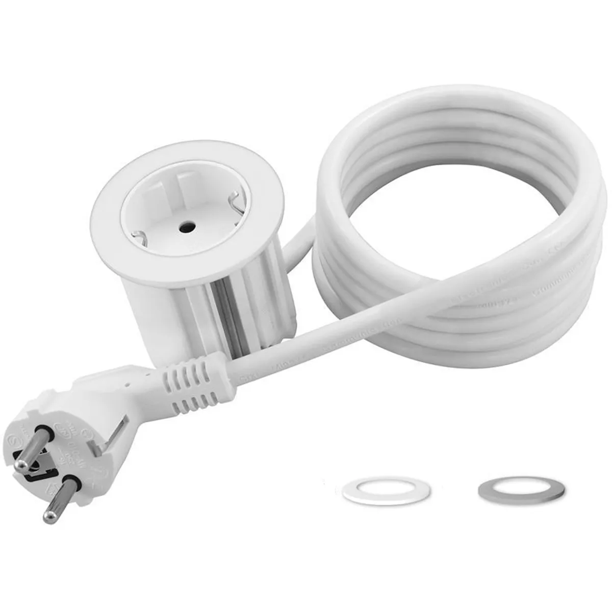 МОДУЛ ЗА ВГРАЖДАНЕ В БЮРО ШУКО 2М Ф60ММ БЯЛ COMMEL C235-111