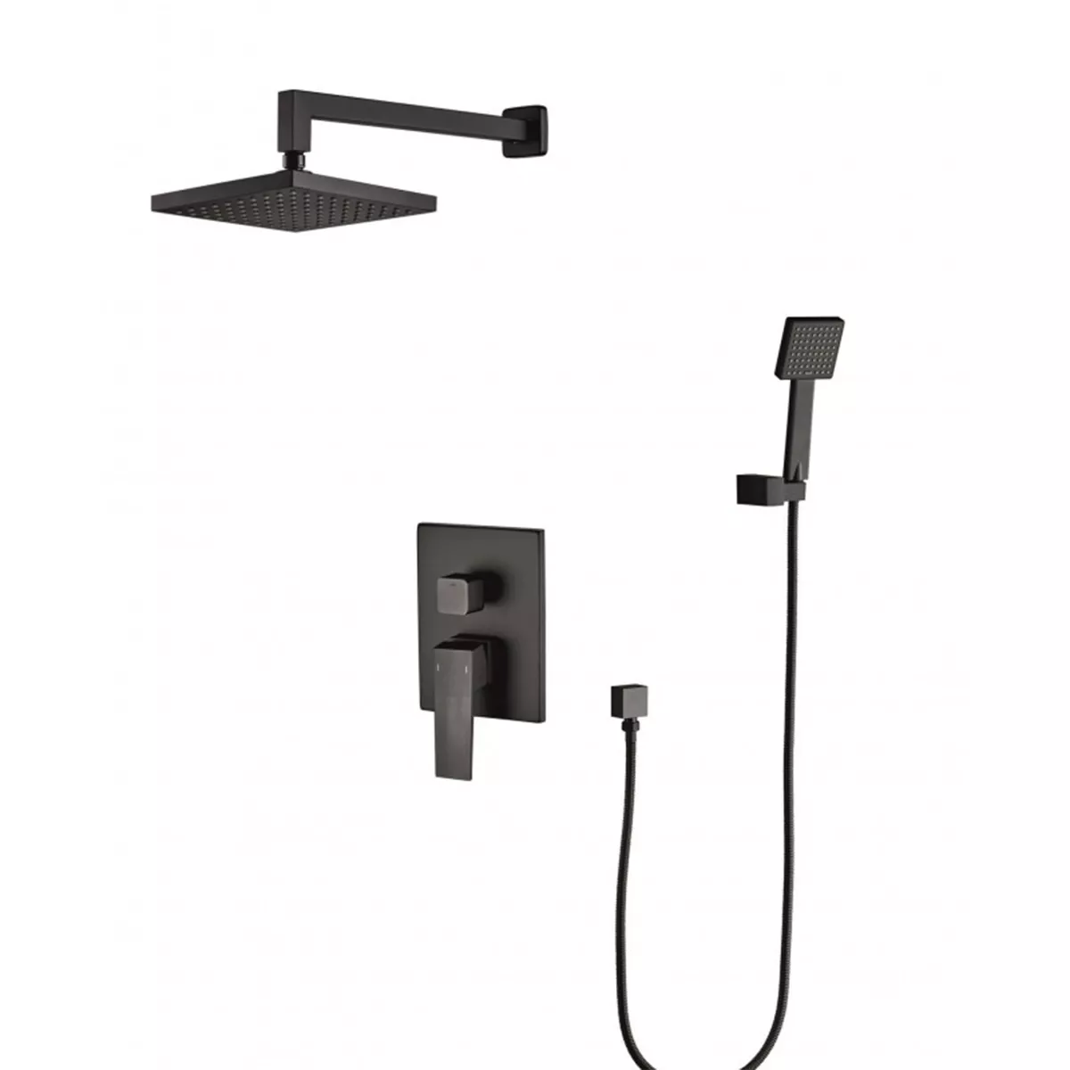 ЕЛИНОР MATT BLACK СМЕСИТЕЛ ЗА ВГРАЖДАНЕ ЗА ДУШ 8123191MB