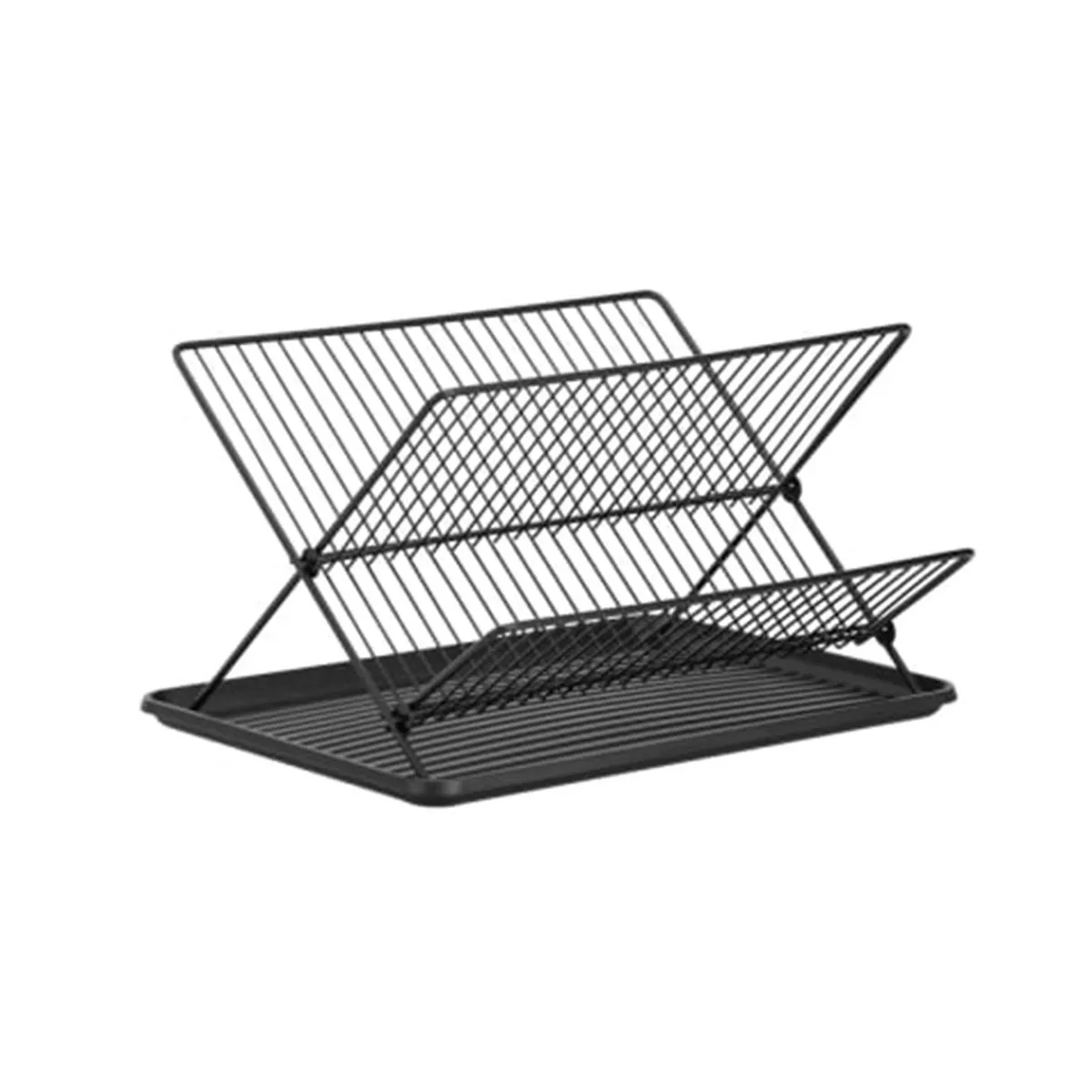 СУШИЛНИК ЗА СЪДОВЕ 420*310*245ММ ЧЕРЕН LM DISH RACK 2 BL
