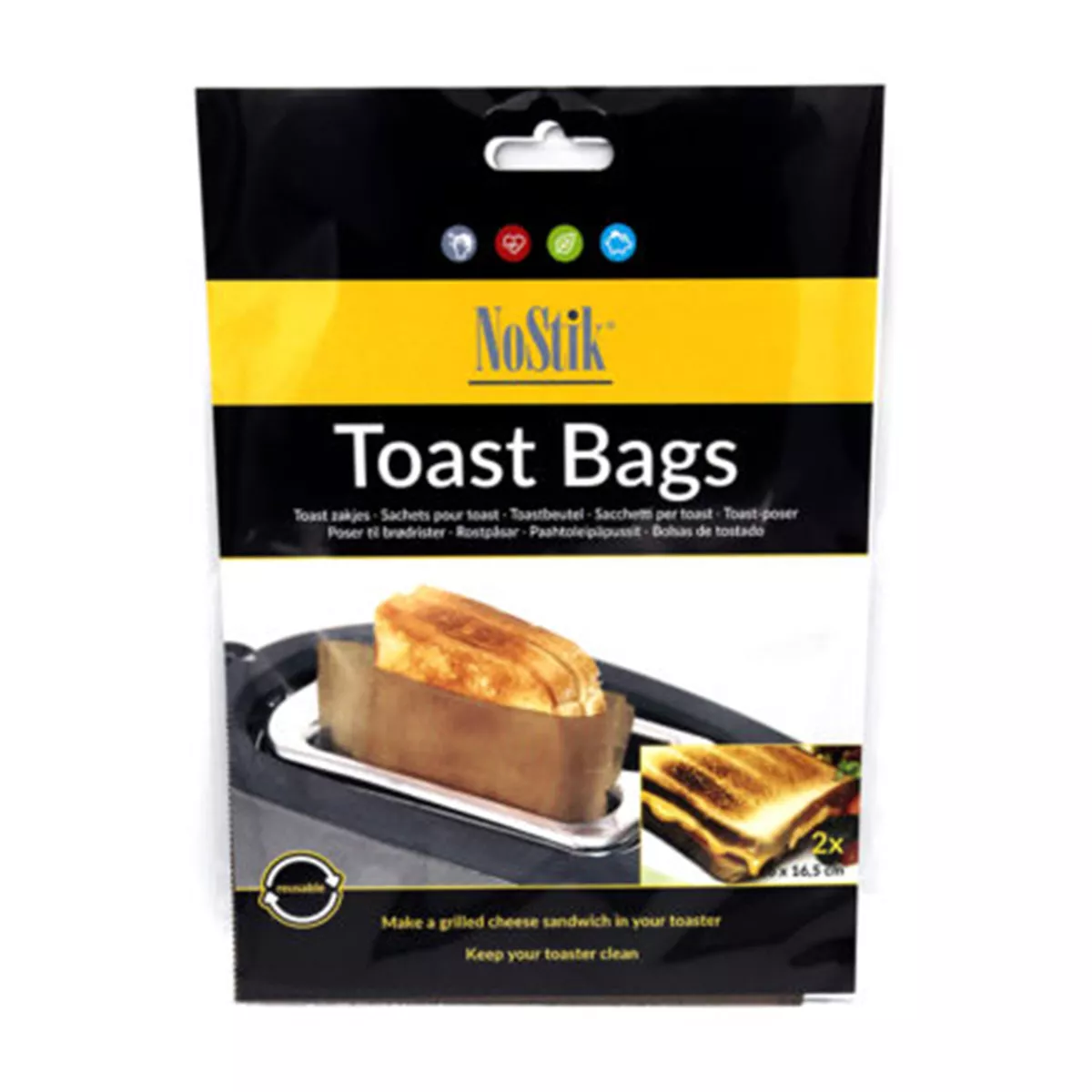 ТОРБИЧКИ ЗА ТОСТЕР ФИЛИЙКИ 2БР. 16*16.5СМ. NOSTIK МОД. D304