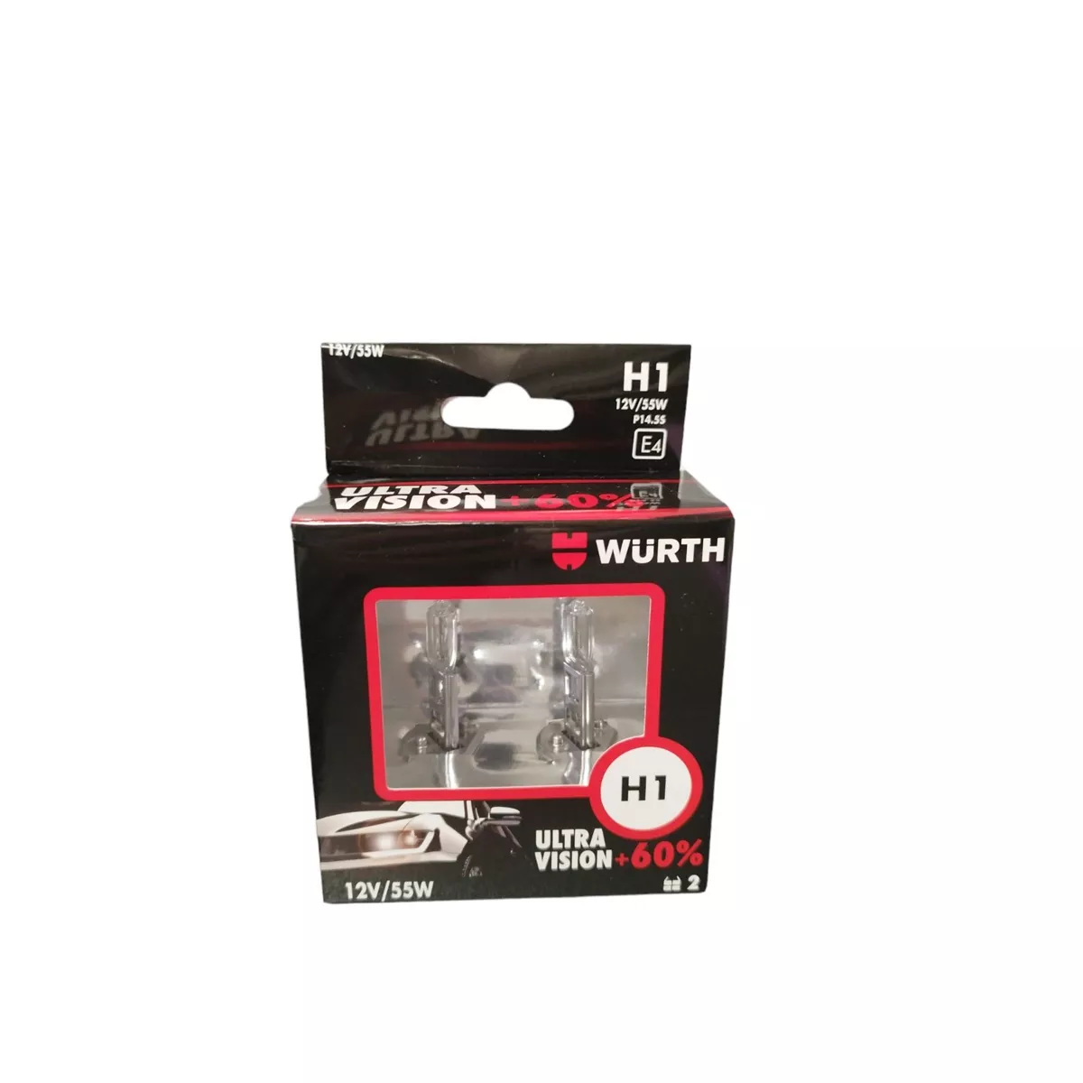 АВТО ЛАМПА Н1 Р14,5S -12V-55W-+60%-2БР 0720811160