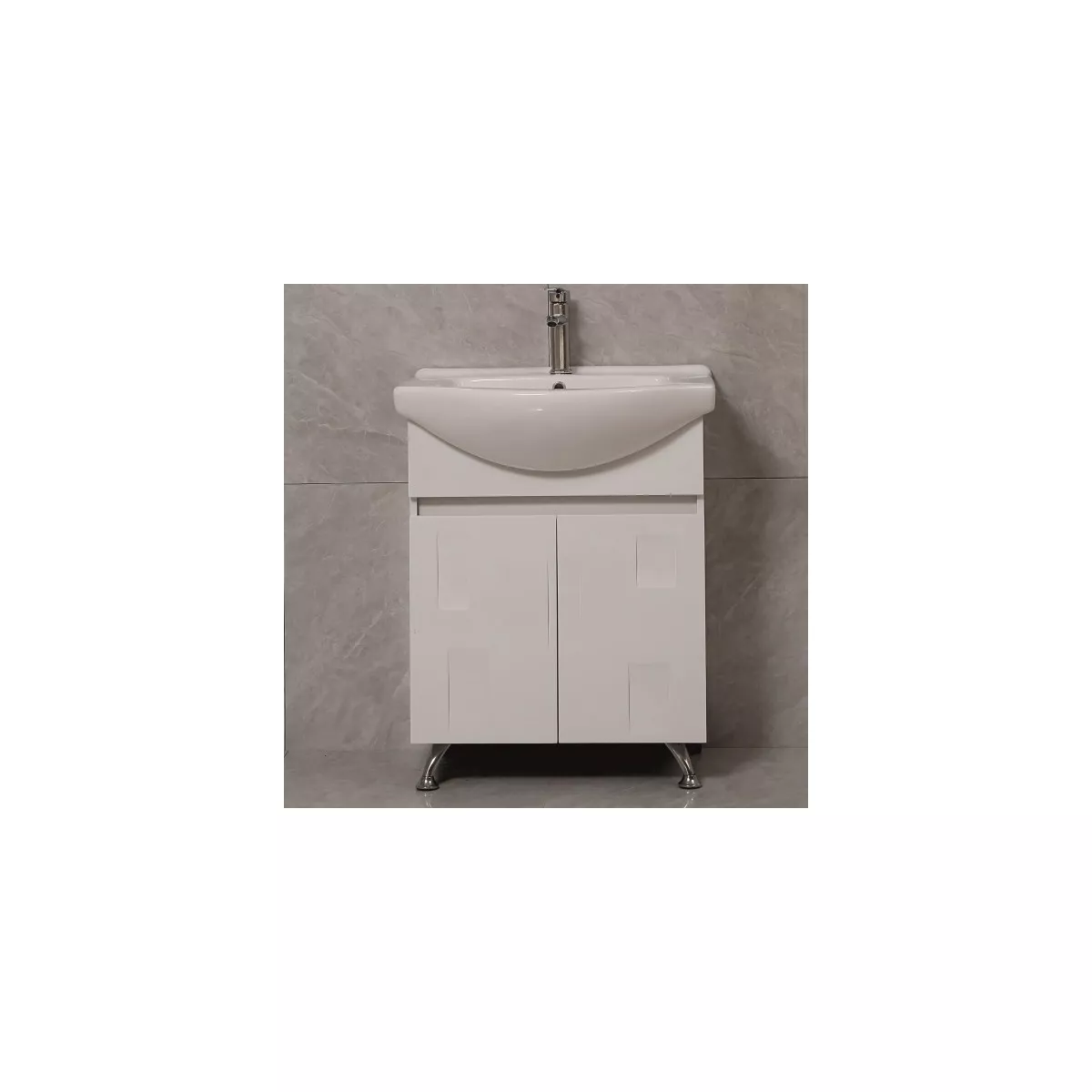 МЕБЕЛИ ЗА БАНЯ - ДАФНИ, МОД.6591 66*51.5*85 + УМИВАЛНИК 8765