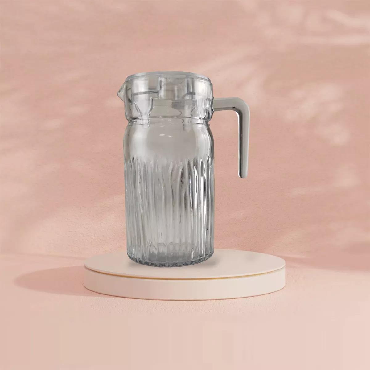 КАНА СТЪКЛЕНА С КАПАК BEAUTY 1000CC PR0898BLC 31783