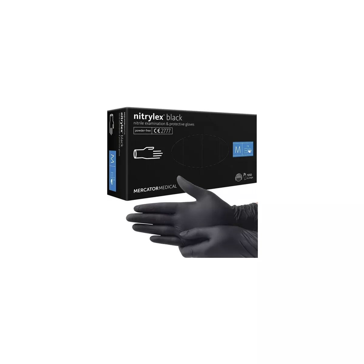 РЪКАВИЦИ ОТ НИТРИЛ BLACK М 100БР.