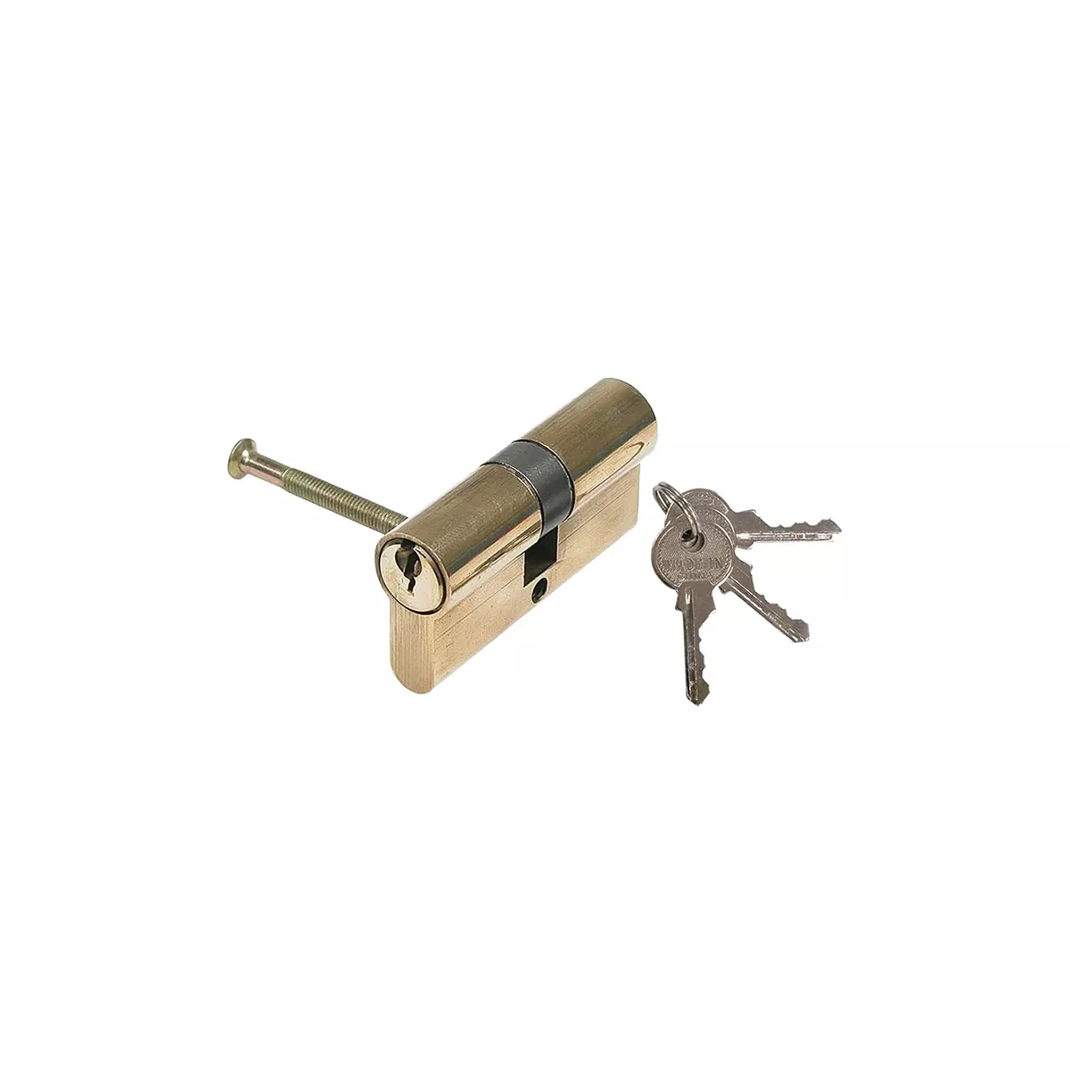 ПАТРОН СЕКРЕТЕН С 5 КЛЮЧА - 90ММ., МЕСИНГОВ/ 46157