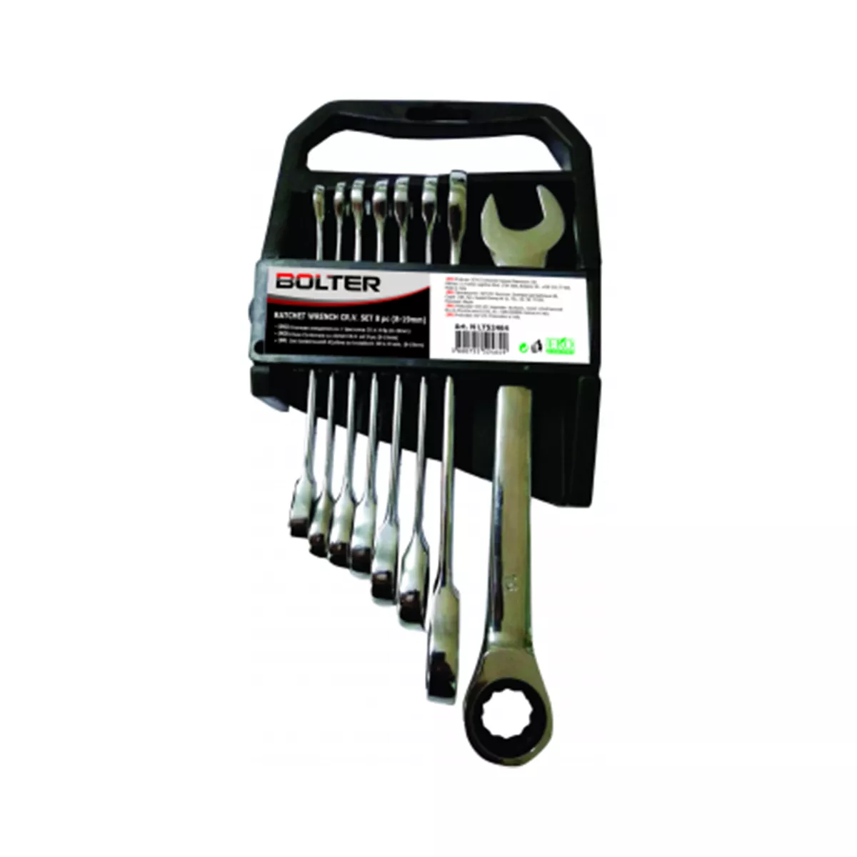 КЛЮЧОВЕ ЗВЕЗДОГАЕЧНИ С ТРЕСЧОТКА CRV 12БР 8-19ММ LY52465