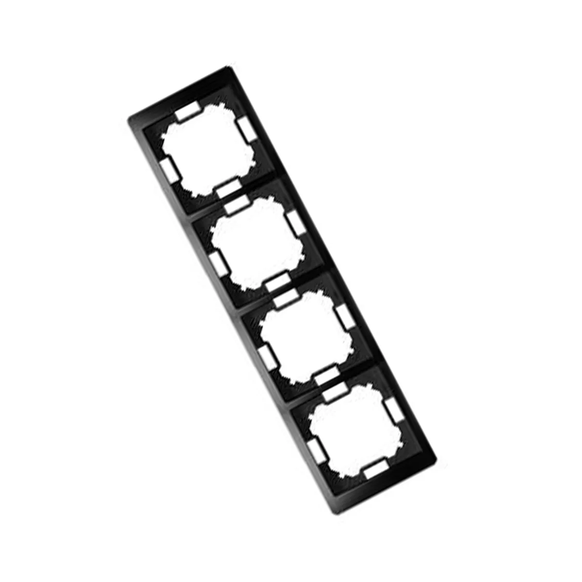 ЧЕТВОРНА РАМКА - ЧЕРНА МАТ  SIMON BASIC/  BMRC4/49