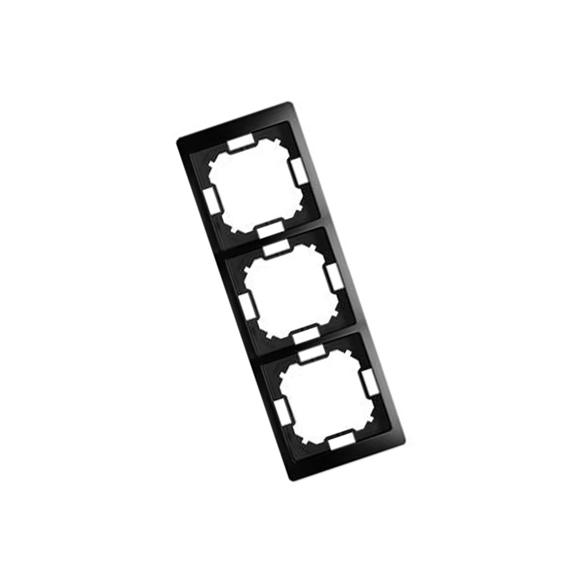 ТРОЙНА РАМКА - ЧЕРНА МАТ  SIMON BASIC/  BMRC3/49