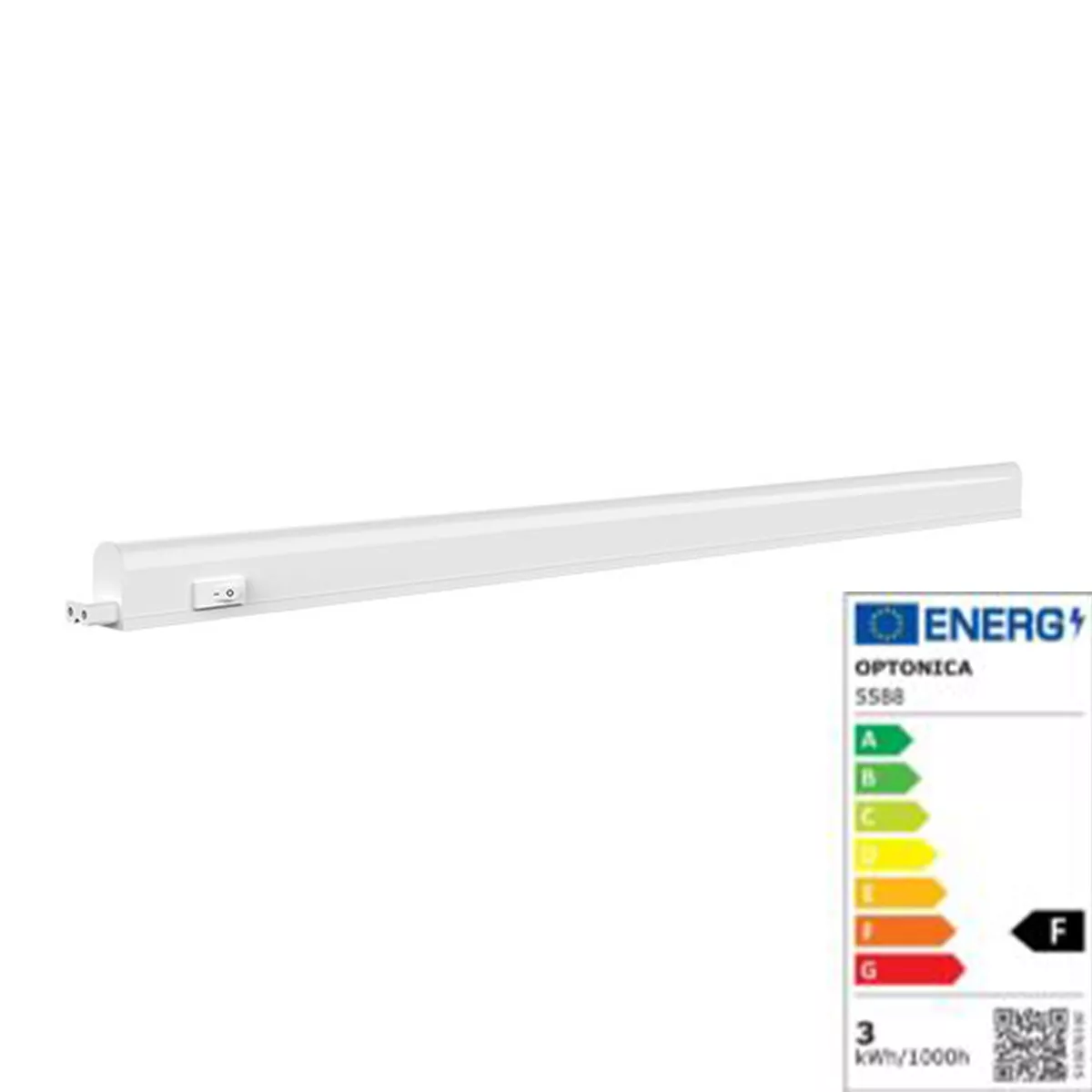 LED TUBE T5 32.5СМ. 3,4W-220V 300LM IP20 PLASTIC -5588