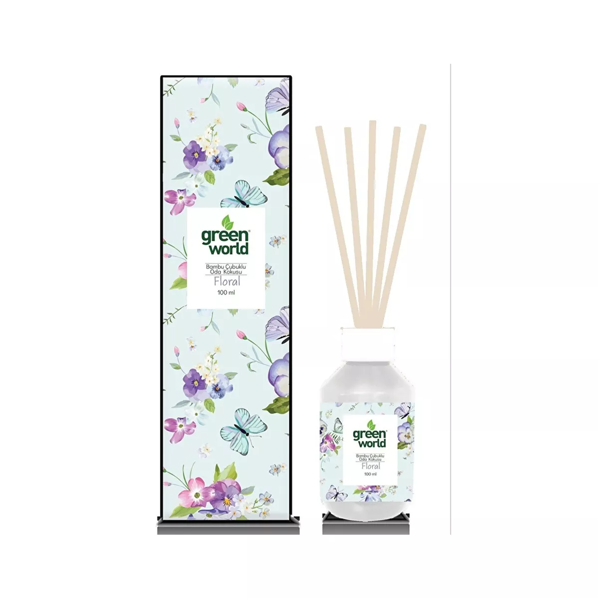 АРОМАТИЗАТОР GREEN WORLD ДИФУЗЕР - FLORAL, 0.100МЛ.