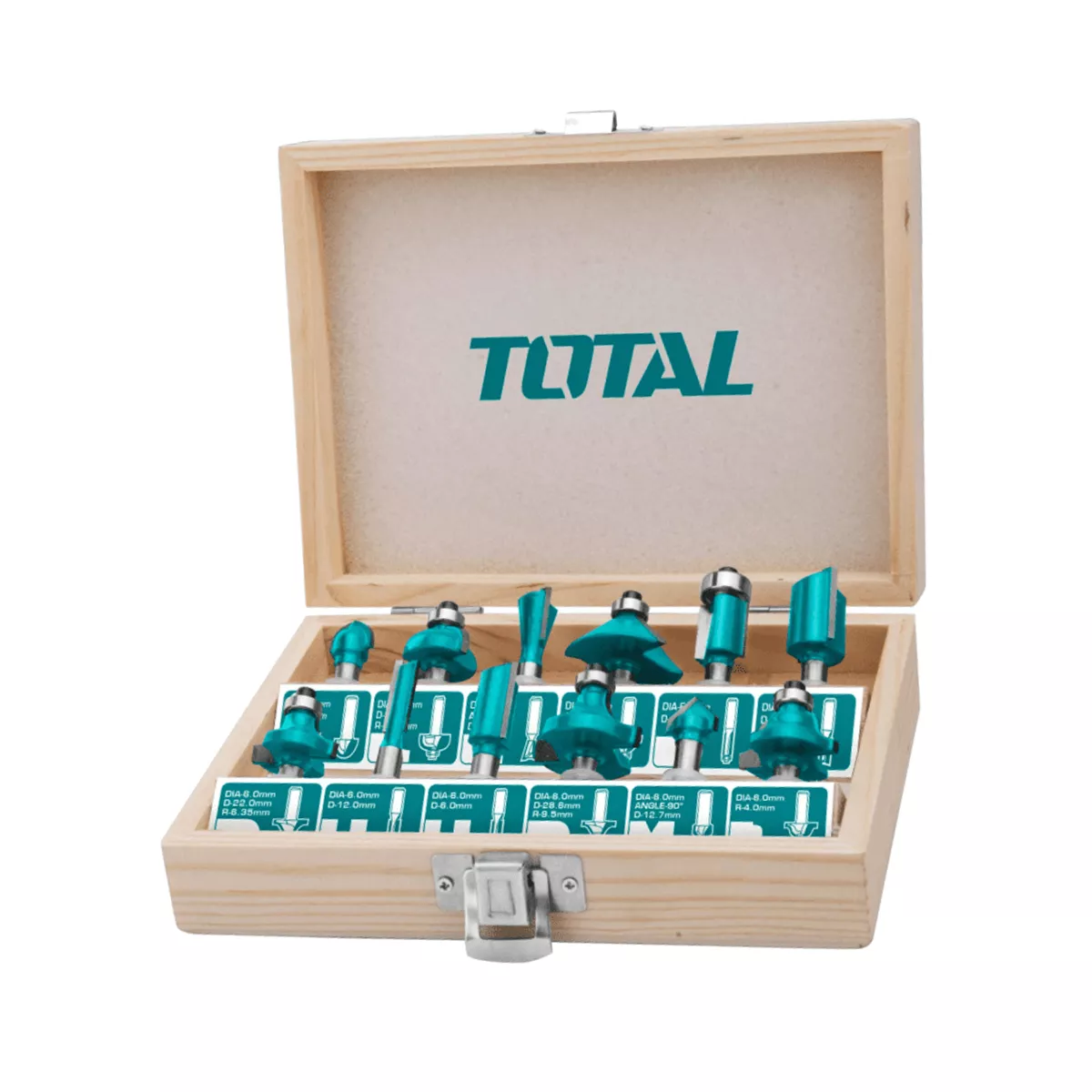 КОМПЛЕКТ ФРЕЗИ ЗА ОБЕРФРЕЗА TOTAL  Ф 6ММ.,12Ч./ SR0121