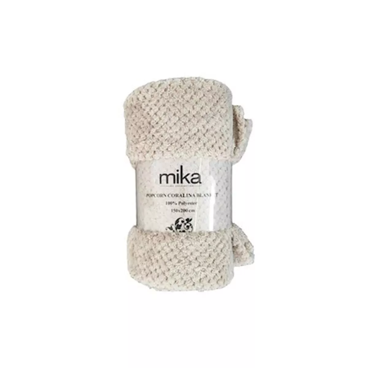 ОДЕЯЛО MIKA POPCORN 150*200СМ. - КРЕМ- 673080