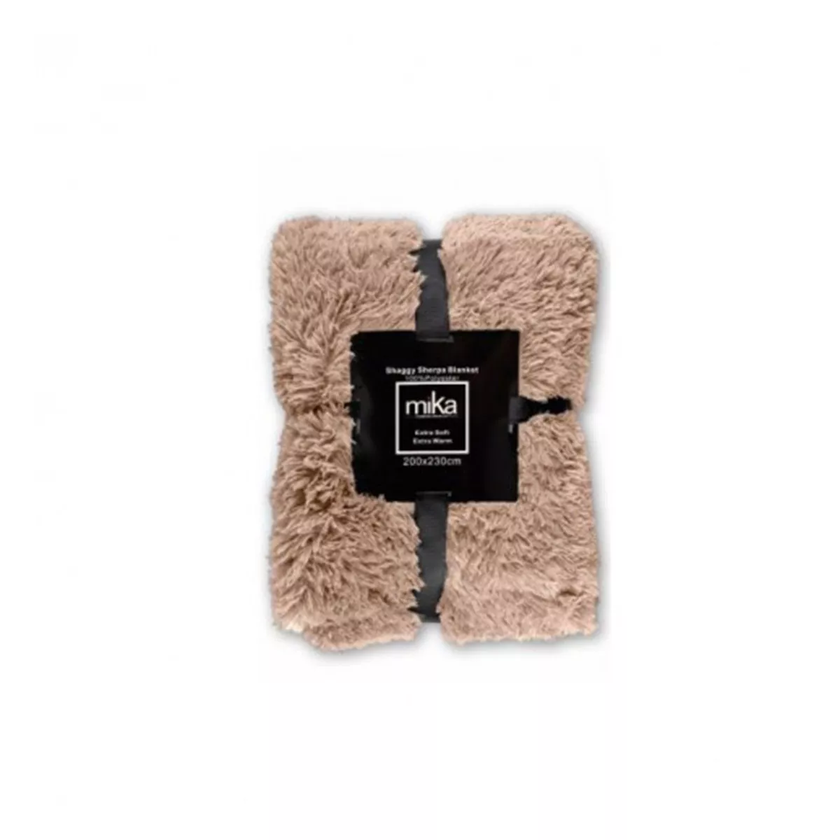 ОДЕЯЛО MIKA SHAGGY SHERPA 150*200СМ. -  КАКИ/  674325