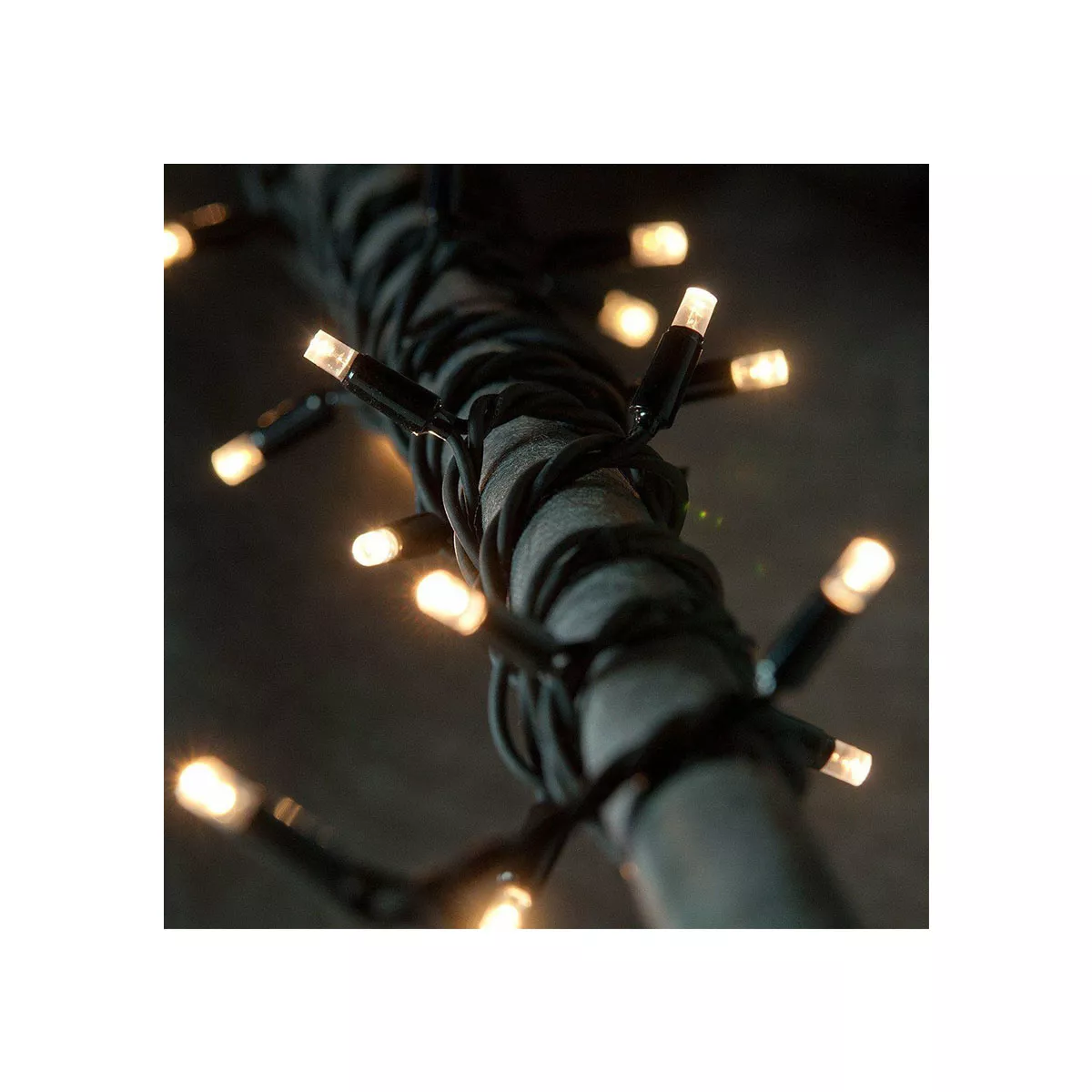 КОЛЕДНО ОСВЕТЛЕНИЕ - COPPER WIRE LIGHT, БЯЛО/ЖЪЛТ