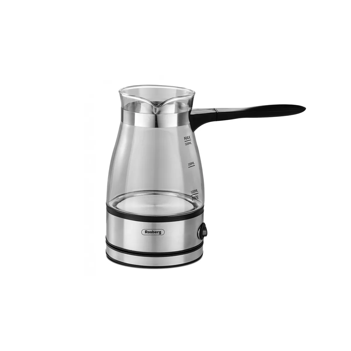 ДЖЕЗВЕ ЕЛЕКТРИЧЕСКО ROSBERG R51165C 600W 500МЛ СТЪКЛЕНО