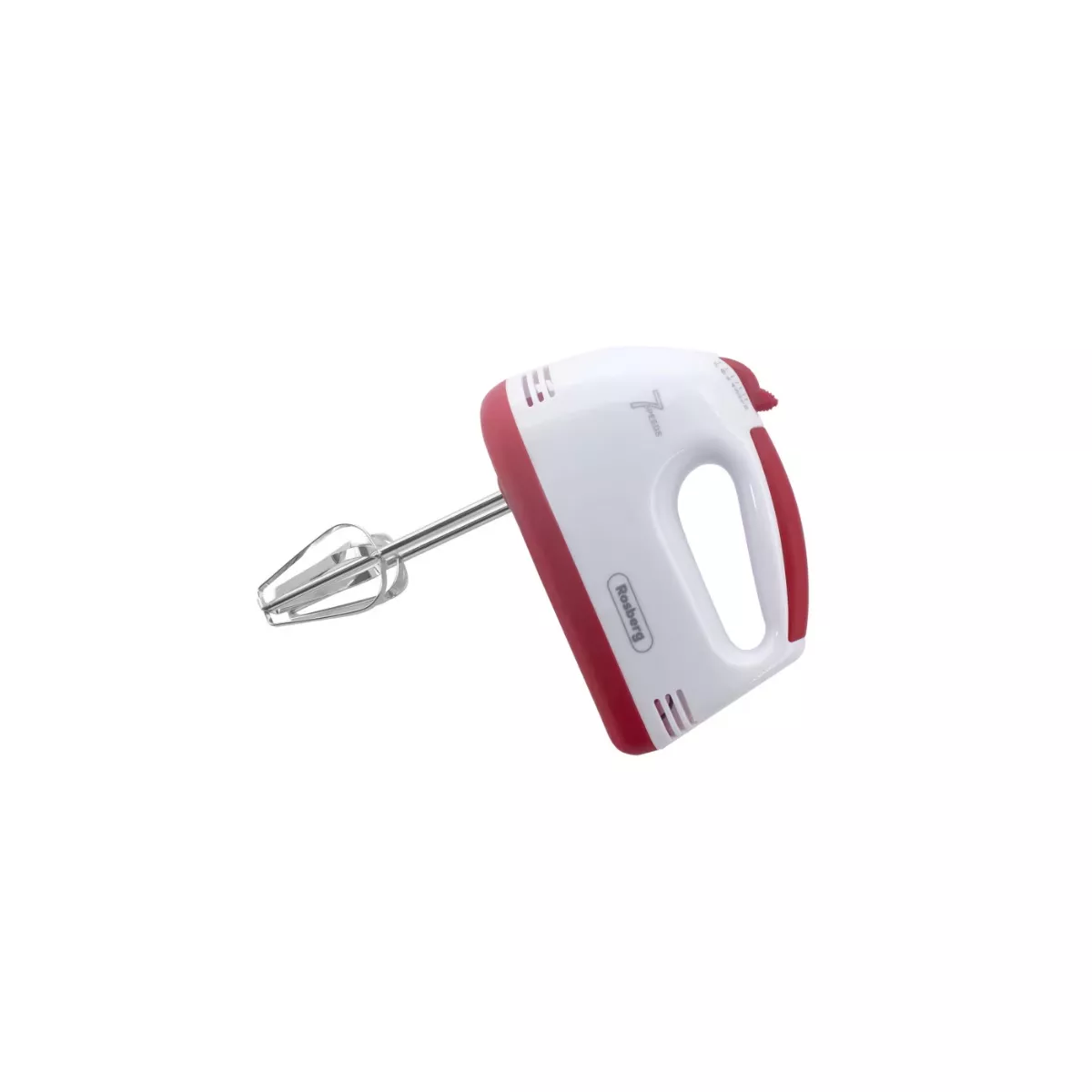 МИКСЕР ROSBERG R51110G 200W 7СКОРОСТИ БЯЛ/ЧЕРВЕН