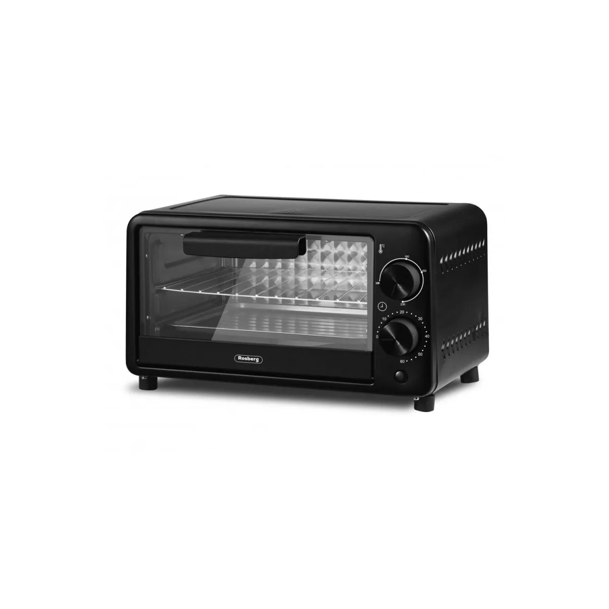 МИНИ ФУРНА ROSBERG R51441C 800W/9Л ДО 230' ЧЕРНА