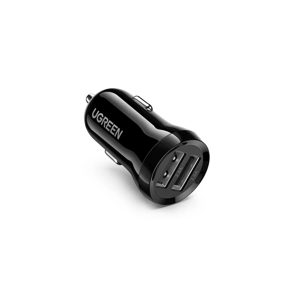 ЗАРЯДНО ЗА КОЛА 2*USB A 24W ЧЕРЕН UGREEN ED018