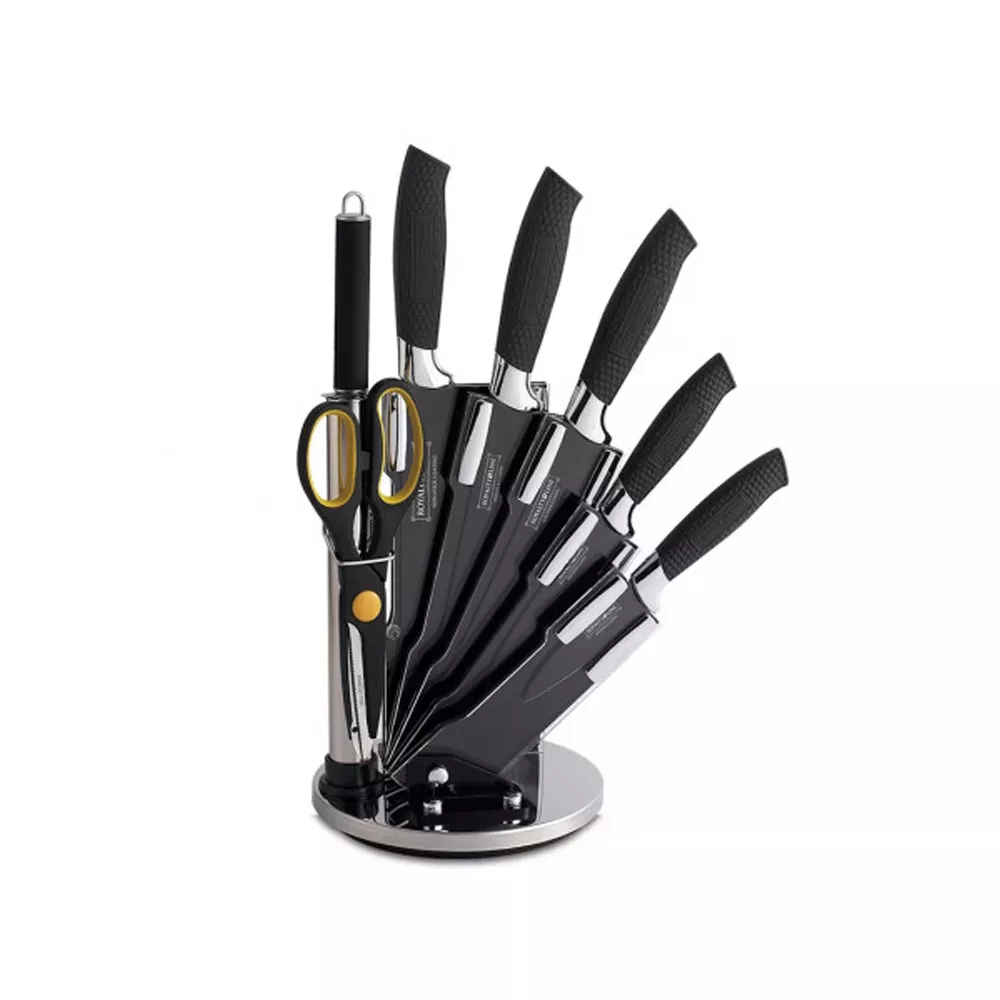 КОМПЛЕКТ НОЖОВЕ ROYALTY LINE RL-BLK8W  8Ч. ЧЕРНО