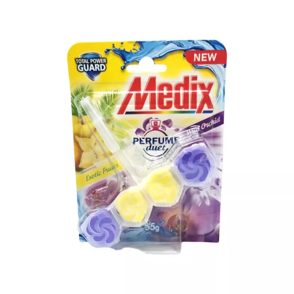 МЕДИКС АРОМАТИЗАТОР  WC 3*55ГР DROPS EXOTIC FRUITS
