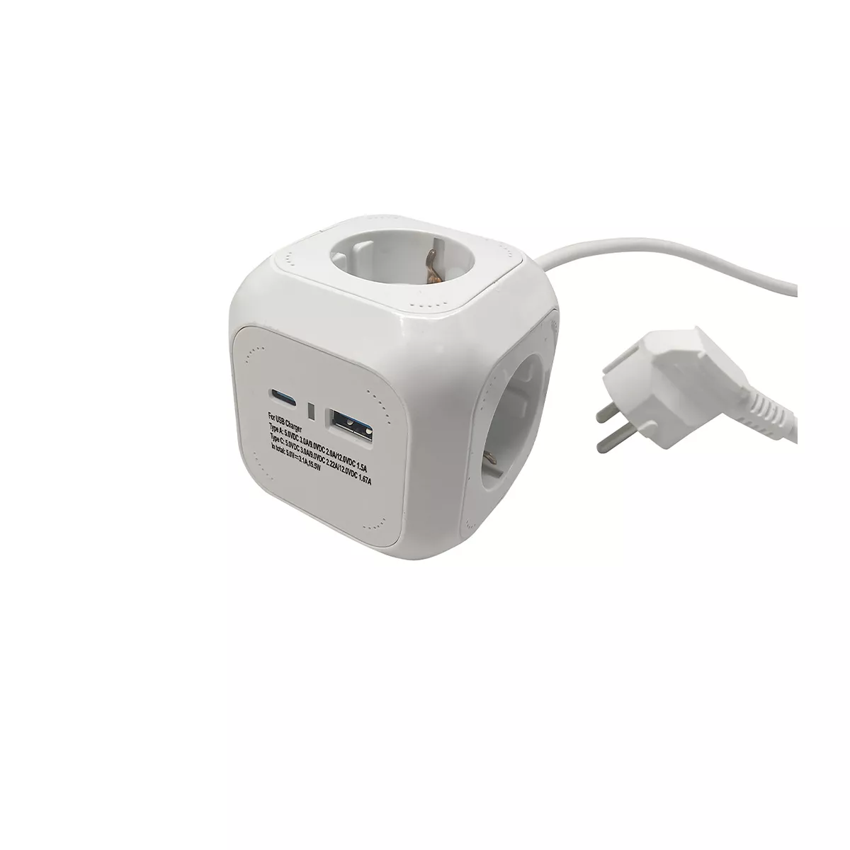 РАЗКЛОНИТЕЛ КУБ С 4 ГНЕЗДА 3680W 3.1A 1.4М KN41092