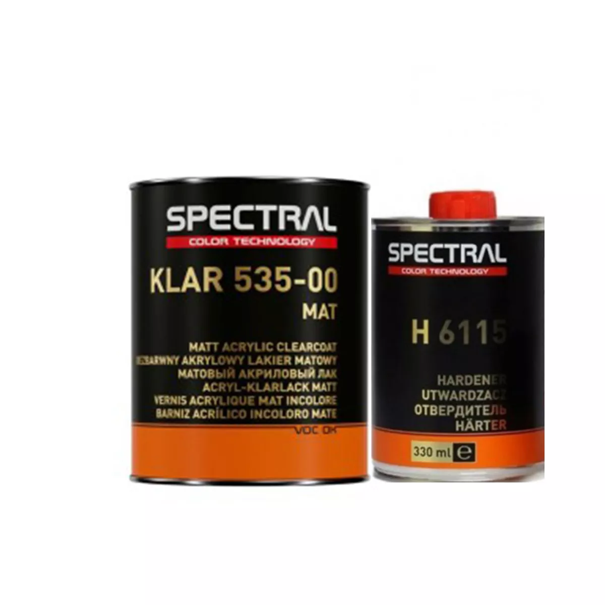 СПЕКТРАЛ ЛАК 535-00 МАТ 4+1 1Л + ВТВЪРДИТЕЛ Н6115 0,330