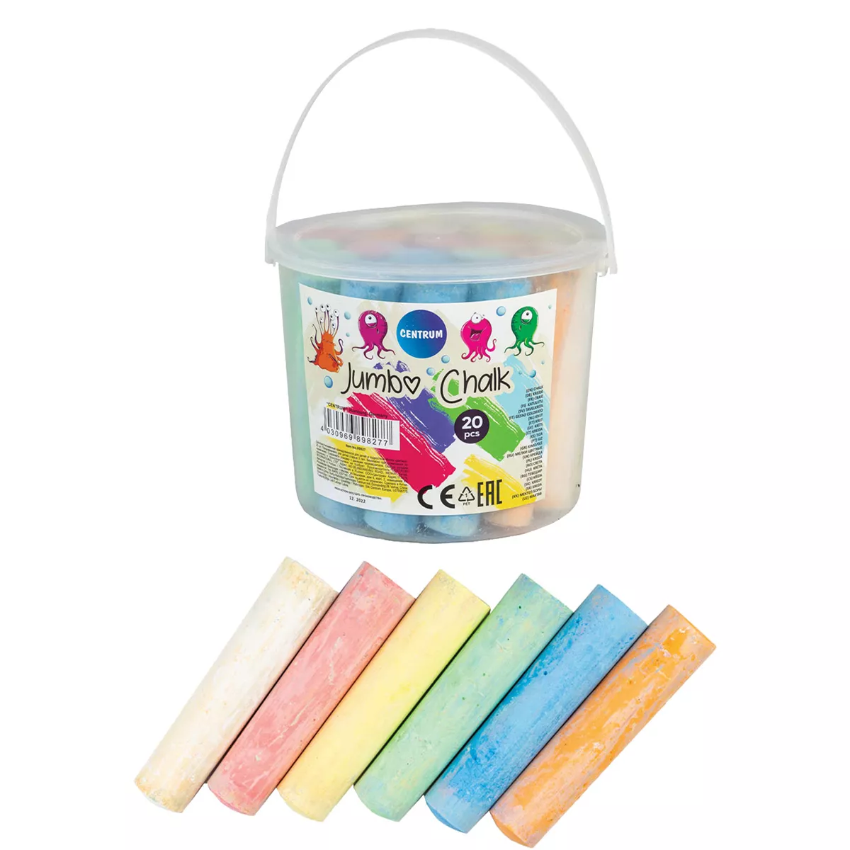 ТЕБЕШИР CENTRUM JUMBO - ЦВЕТЕН, 20БР- 45702