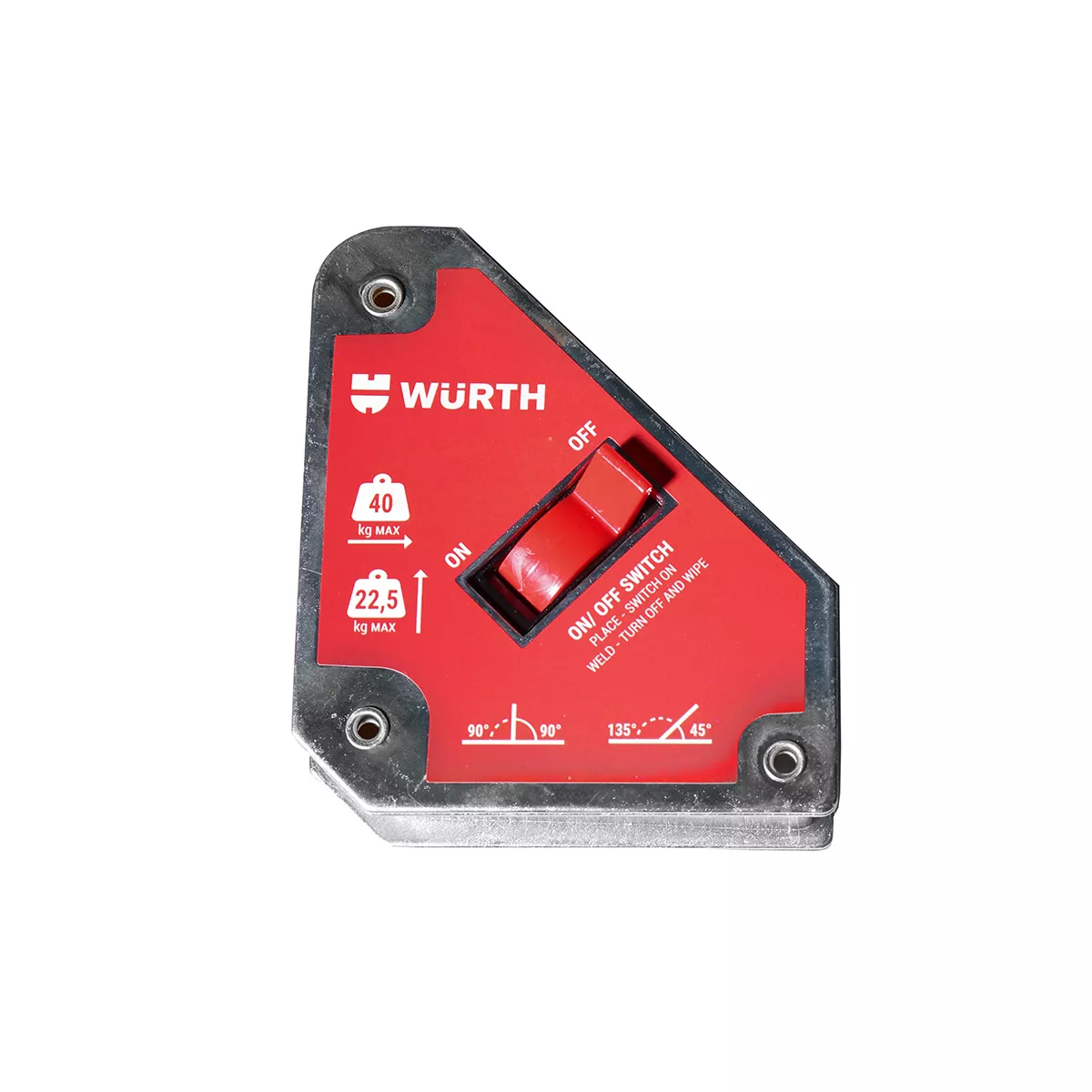 МАГНИТЕН ДЪРЖАЧ С ПРЕВКЛЮЧВАТЕЛ 40КГ WURTH 57153157