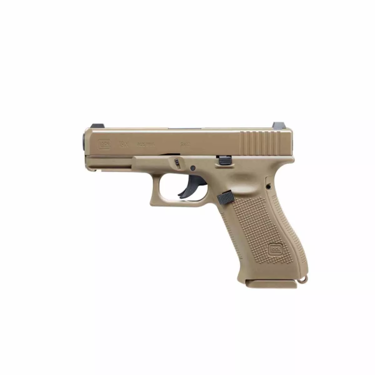 ВЪЗДУШЕН ПИСТОЛЕТ GLOCK 19X NBB С CO2 4.5MM COYOTE 5.8368