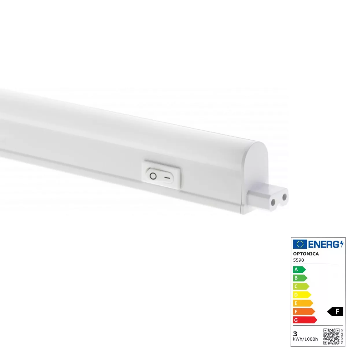 LED TUBE T5 32.5СМ 3.4W/220V 300LM IP20 PLASTIC 3000K 5590