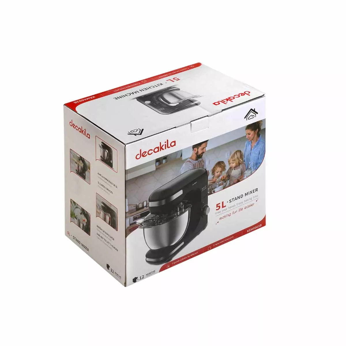 ПЛАНЕТАРЕН МИКСЕР С КУПА DECAKILA,600W, 5Л.-ЧЕРЕН/ KEMX003B