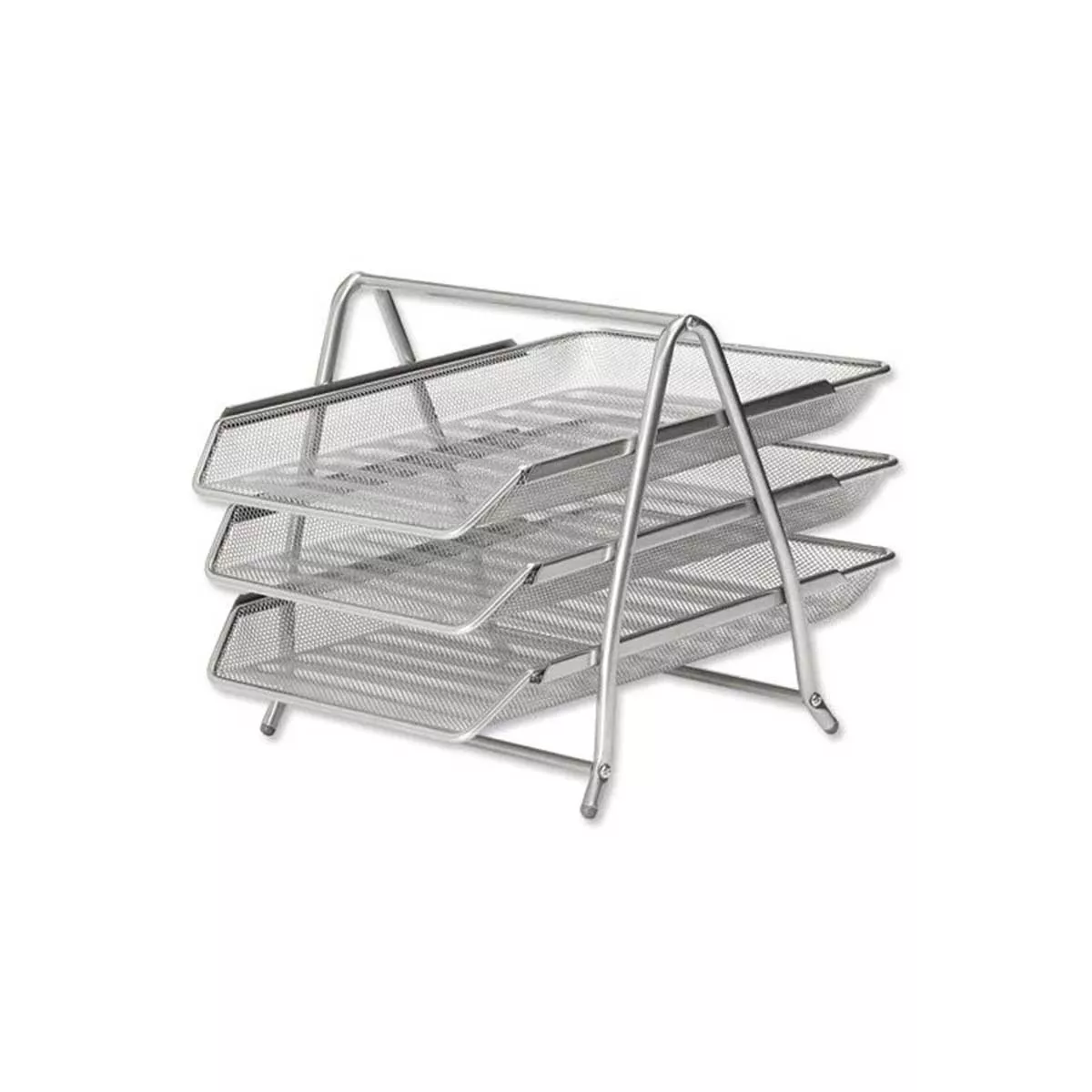 ПОСТАВКА ХОРИЗОНТАЛНА  МЕТАЛНА ТРОЙНА СИВ 1128