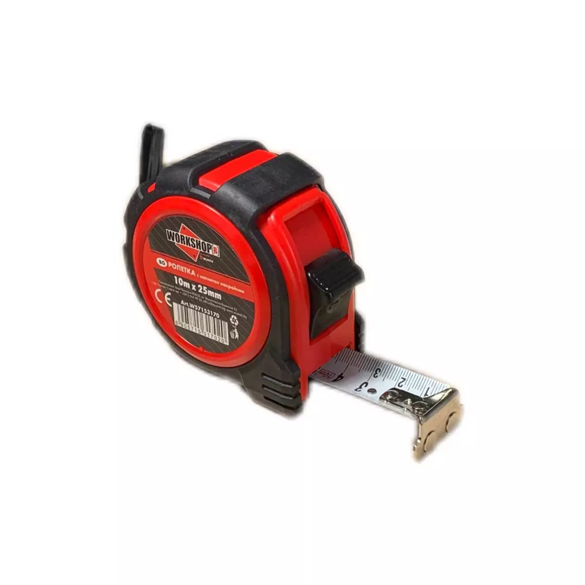 РОЛЕТКА С МАГНИТЕН НАКРАЙНИК 10М*25М COMPACT WORKSHOP W57153170