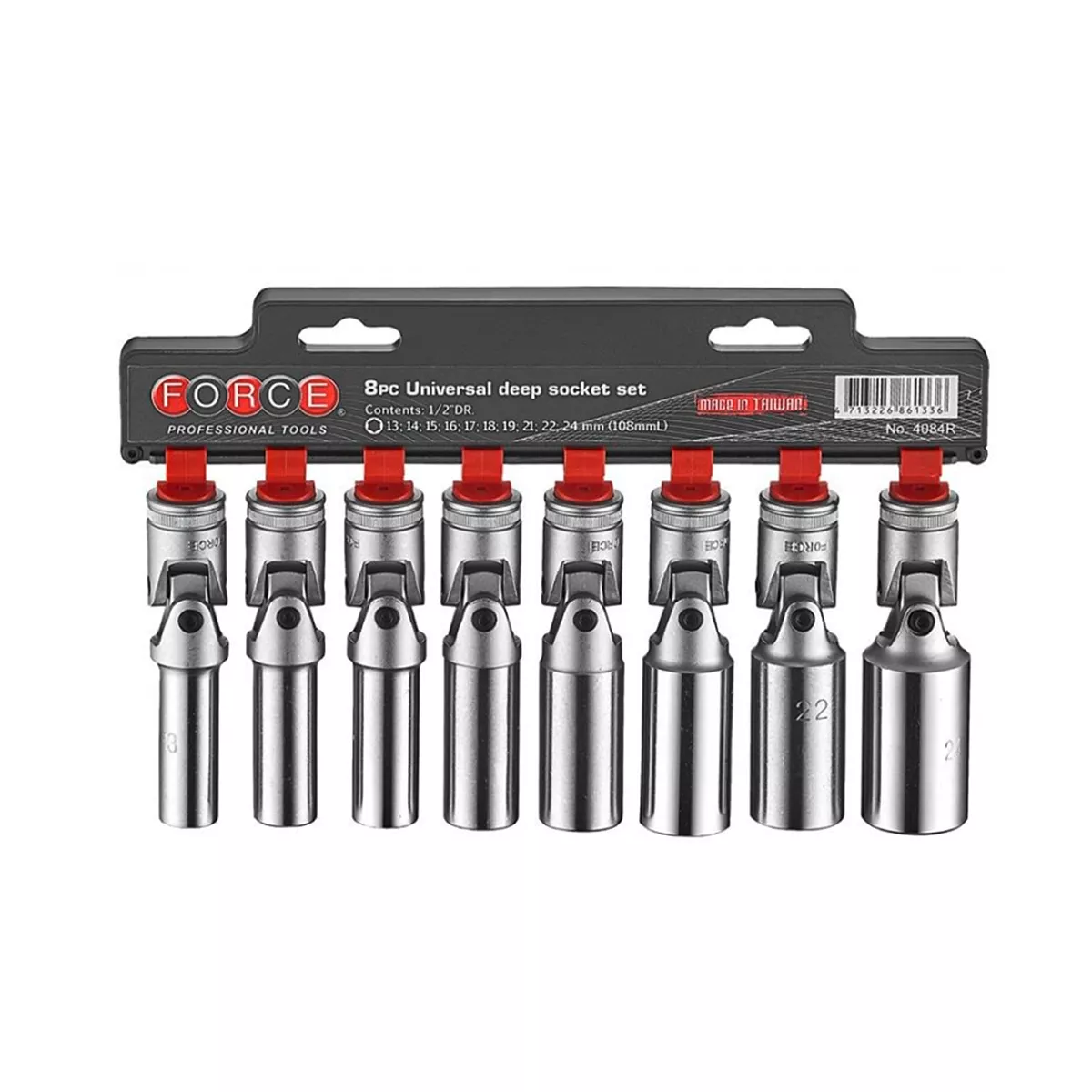 ВЛОЖКИ 1/2'' УДЪЛЖЕНИ ЧУПЕЩИ 13-24ММ L108MM КОМПЛЕКТ 8 БРОЯ 4084R