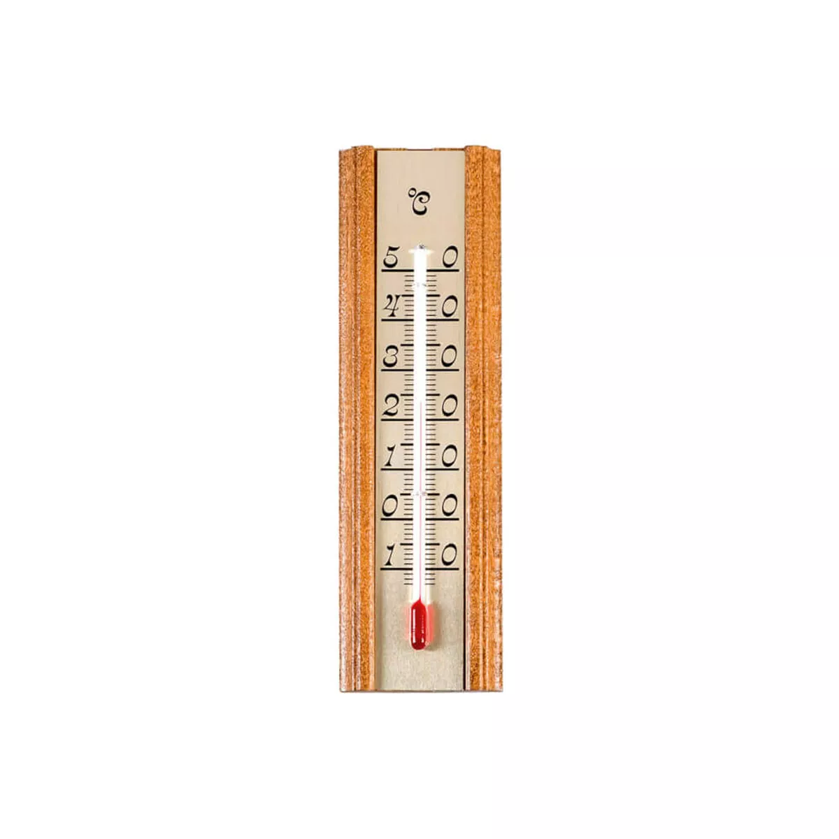 ТЕРМОМЕТЪР ВЪТРЕШЕН ДЪРВО И АЛУМИНИЙ 140*40 12.1014