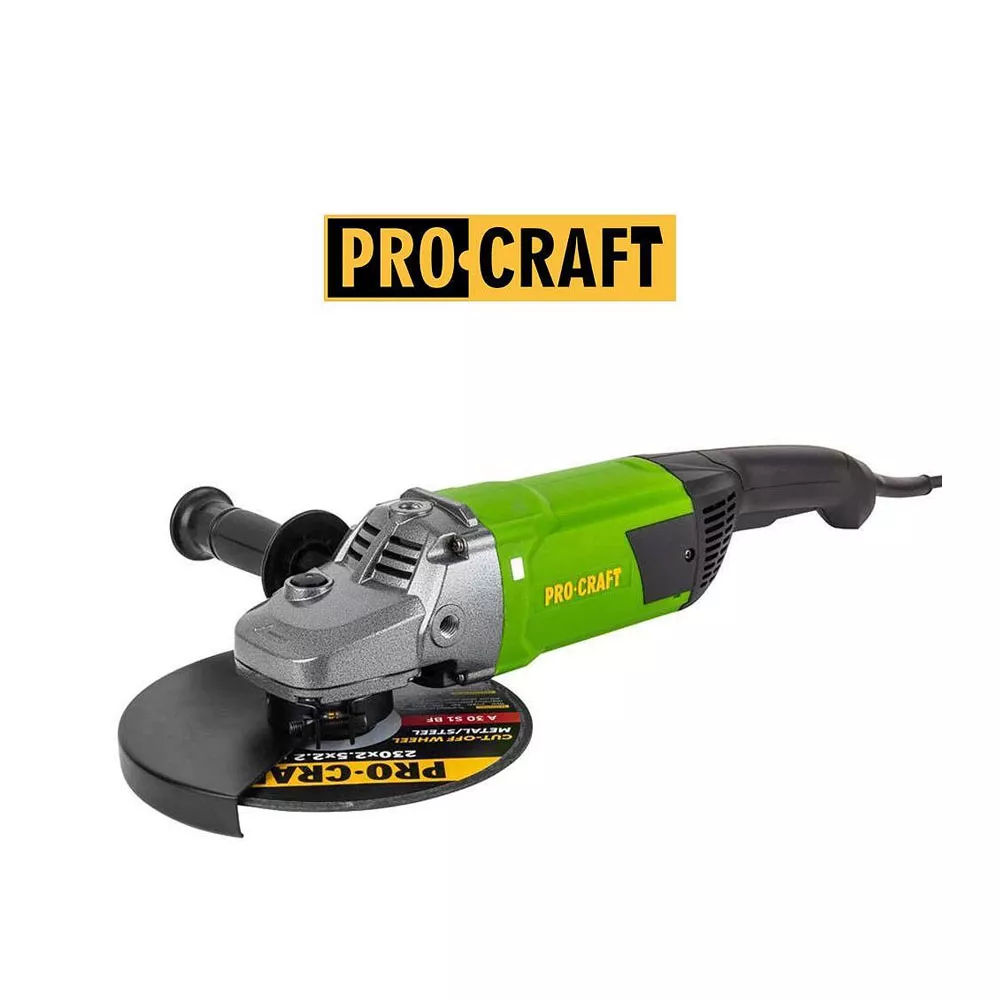 ЪГЛОШЛАЙФ PROCRAFT 2650W, 230ММ.,ПЛАВЕН СТАРТ/  108