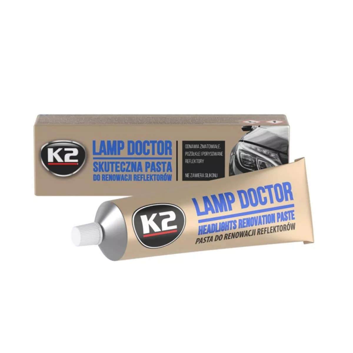 ПАСТА ЗА ВЪЗСТАНОВЯВАНЕ НА ЯСНОТАТА НА ФАРОВЕТЕ 60Г LAMP D.