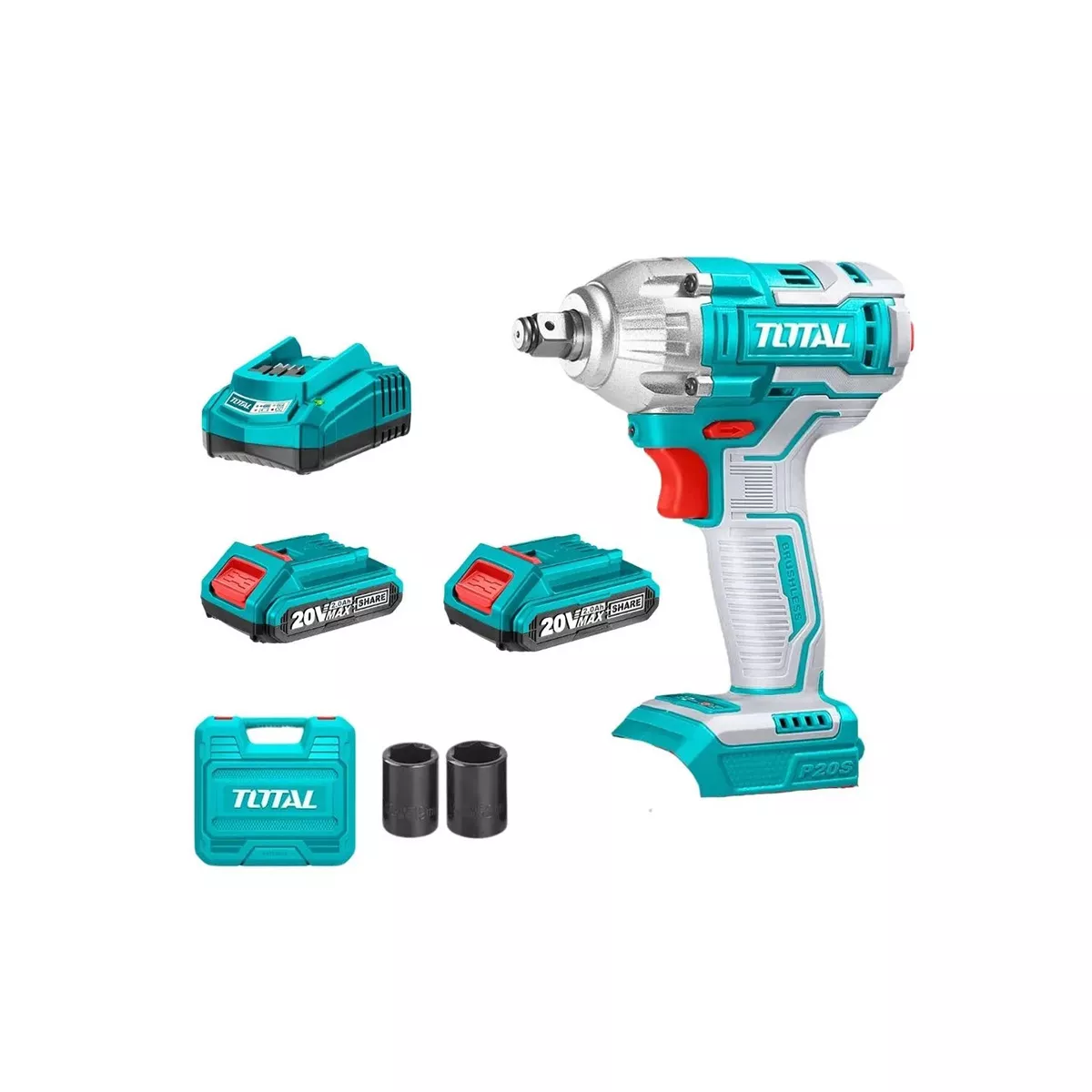 АКУМУЛАТОРЕН ГАЙКОВЕРТ,УДАРЕН БЕЗЧ.TOTAL,20V/ WLI2038